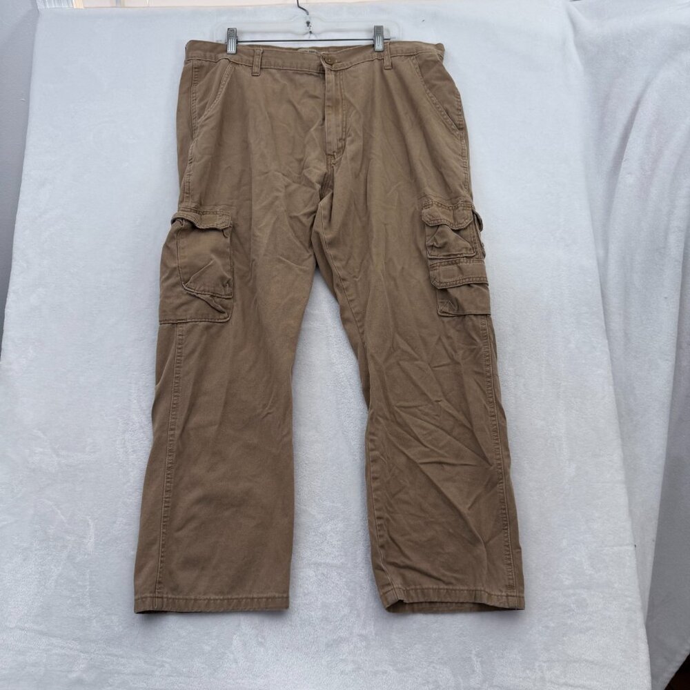 Warngler Cargo Pants Mens 40x30 (38x27) Brown Workwear Outdoor Casual